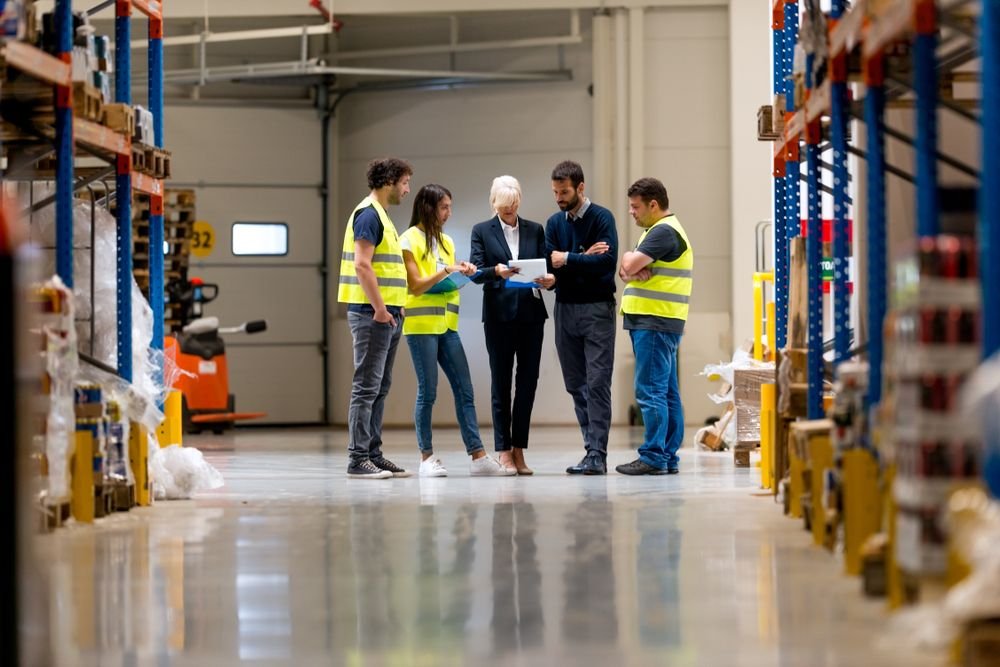MCM temporary associate working in warehouse